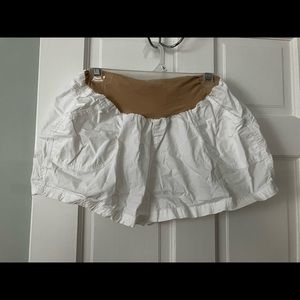 Maternity White Shorts- XL